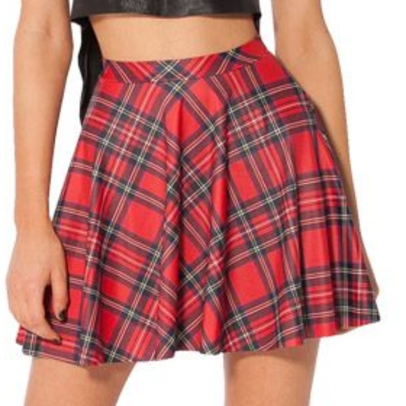Blackmilk Dresses & Skirts - Blackmilk red tartan skater skirt